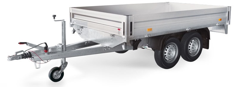 Açık Kasa Geniş Taban tandem frenli römork